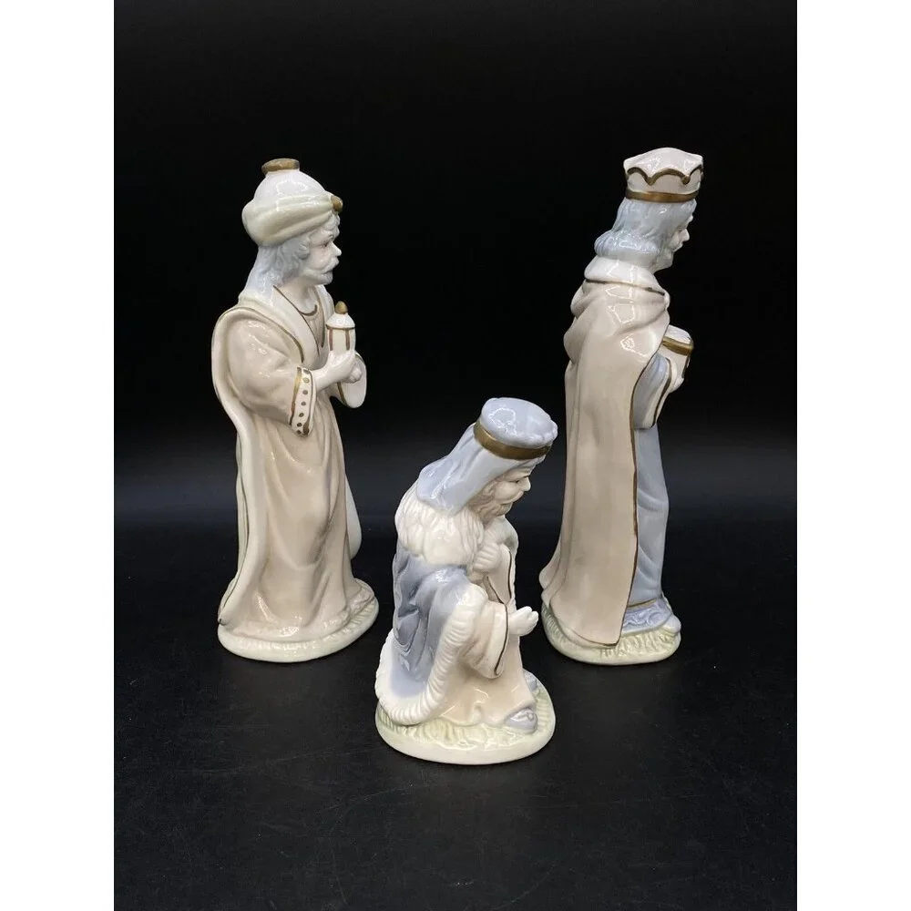 International Bazaar Pastel Nativity 3 Wise Men 9” Replacement Pieces